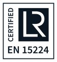 Het logo van de kwaliteitsnorm EN-15224.
